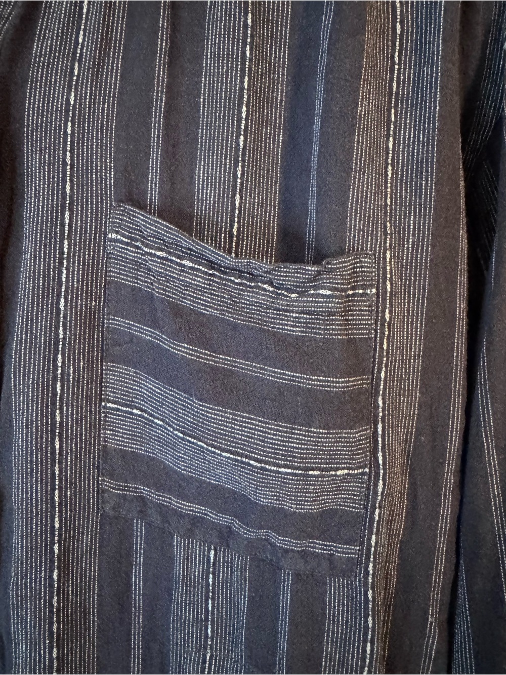 Women’s Striped Linen Blend Tunic - Picture 4 of 6